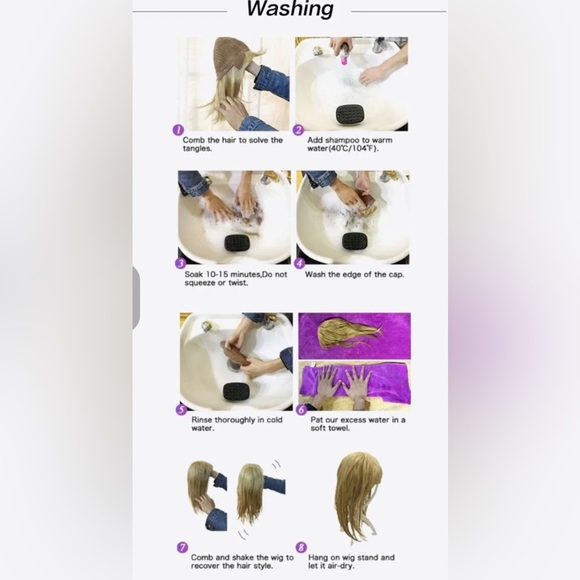 Honey & Light Blonde Mixed Gradient  14” Wavy Bob Synthetic Wig - Heat Resistant - Picture 13 of 16